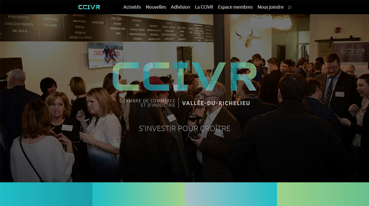 Un nouveau site Web pour la CCIVR, signé Agence B-367!