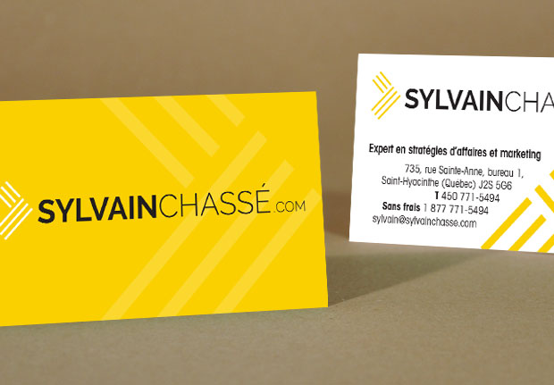 Cartes d'affaires de Sylvain Chassé